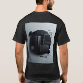 モダンダークグラフィックデザイン Tシャツ (裏面)