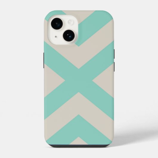 モダンチェブロンストライプ iPhoneケース (裏面)