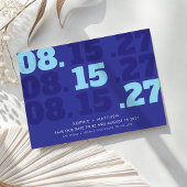 モダンチャンキー SAVE THE DATE ロイヤルブルー