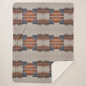 モダンチューペデニムアンドラスト シェルパブランケット (正面)