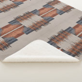 モダンチューペデニムアンドラスト シェルパブランケット (3/4)