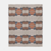 モダンチューペデニムアンドラスト フリースブランケット (正面)