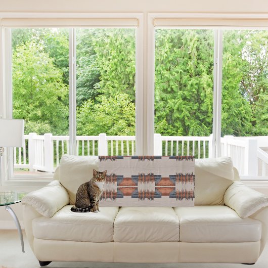 モダンチューペデニムアンドラスト フリースブランケット