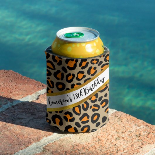 モダンチューペヒョウガーリーチーター名前をカスタムする 缶クーラー (インサイチュ プール)