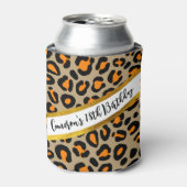 モダンチューペヒョウガーリーチーター名前をカスタムする 缶クーラー (缶正面)
