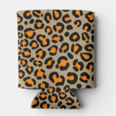 モダンチューペヒョウガーリーチーター名前をカスタムする 缶クーラー (裏面)