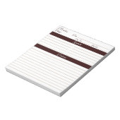 モダンチョコレートブラウンミックスレシピ ノートパッド (回転)