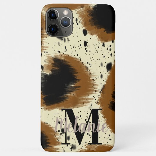 モダンチーター抽象的スプラッシュアート Case-Mate iPhoneケース (裏面)