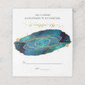 モダンティアルウォーター色金ゴールドゲート結婚ゲード プレイスカード (外部開封)