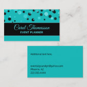 モダンティール(緑がかった色)とブラックオールパーソンティ 名刺 (正面/裏面)