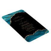 モダンティール(緑がかった色)と金ゴールドアガテ結婚石 マグネット (右側)