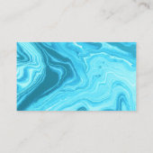 モダンティール（緑がかった色）アートフルード大理石絵を描プロフェッショナル 名刺 (裏面)