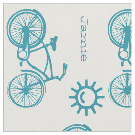 モダンティール（緑がかった色）サンシャイン自転車パーソナライズされた ファブリック