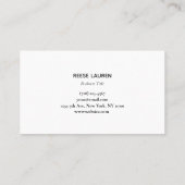 モダンティール（緑がかった色）シンプルロゴ 名刺 (裏面)