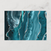 モダンティール(緑がかった色)ブルーアガテシルバーダーク結婚ズ詳細 エンクロージャーカード (裏面)