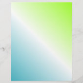 モダンティール（緑がかった色）ホワイトグリーン勾配スクラップブック紙 (裏面)