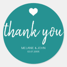 モダンティール（緑がかった色）ミニマル結婚タイポグラフィ