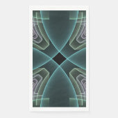 モダンティール（緑がかった色）幾何学的フラクタルアートグラフィック (正面)