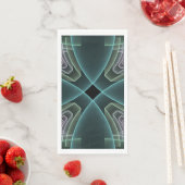 モダンティール（緑がかった色）幾何学的フラクタルアートグラフィック (インサイチュ)