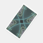 モダンティール（緑がかった色）幾何学的フラクタルアートグラフィック (コーナー)