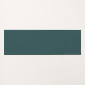 モダンティール（緑がかった色）幾何学的フラクタルアートグラフィック ヨガマット (裏面(横))