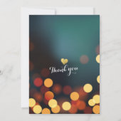 モダンティール(緑がかった色)金ゴールド《写真》ぼけ味ライトバチェロレッテ 招待状 (裏面)