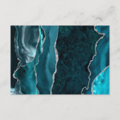 モダンティール（緑がかった色）銀アガテパープル結婚ズ詳細 エンクロージャーカード (裏面)