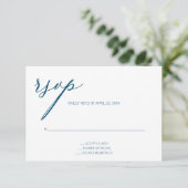 モダンティール(緑がかった色)RSVPエンクロージャカード エンクロージャーカード (スタンド正面)