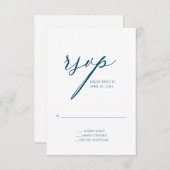 モダンティール(緑がかった色)RSVPエンクロージャ エンクロージャーカード (正面/裏面)