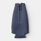 モダンテキサス州ロングホーン名前をカスタムするブルー ボトルクーラー (裏面)