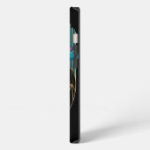 モダンテクノ宇宙飛行士イラスト iPhoneケース (左側面)