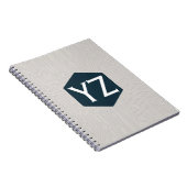 モダンテックグリッドベージュ ノートブック (右側)