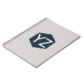 モダンテックグリッドベージュ ノートブック (左側)