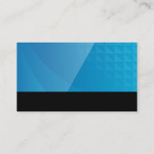 モダンテックロゴ | 幾何学的な背景 名刺 (裏面)