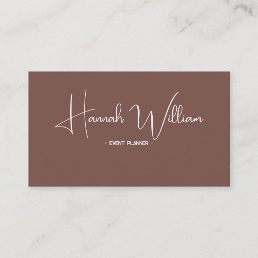 モダンテラエレガントコッタミニマル主義者 名刺 (正面)