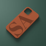 モダンテラコタコンテンポラリーイニシャルミニマルカス Case-Mate iPhone 14ケース<br><div class="desc">テラコタモダンラストイニシャルモノグラムミニマルの電コンテンポラリー話ケースデザイン。</div>