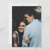 モダンテラコッタアーチ写真ウェディング セーブザデート (裏面)