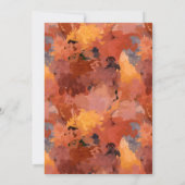 モダンテラコッタボホアーチ結婚ーズ 招待状 (裏面)