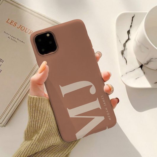 モダンテラコッタモノグラム Case-Mate iPhoneケース