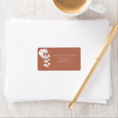 モダンテラコッタラン結婚の花 ラベル (インサイチュ)