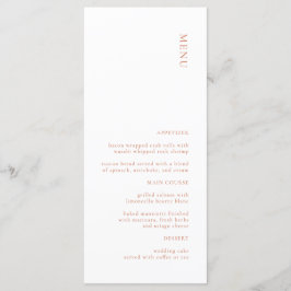 モダンテラコッタ結婚のメニュー メニュー