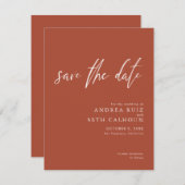 モダンテラコッタ セーブザデート (正面/裏面)