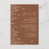 モダンテラミニマル離れ結婚詳細 エンクロージャーカード (正面)