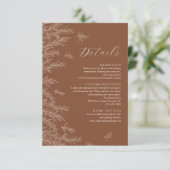 モダンテラミニマル離れ結婚詳細 エンクロージャーカード (スタンド正面)