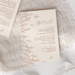 モダンテラミニマル離れ結婚詳細 エンクロージャーカード