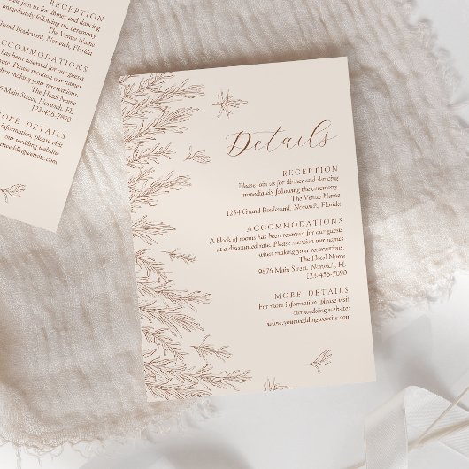 モダンテラミニマル離れ結婚詳細 エンクロージャーカード