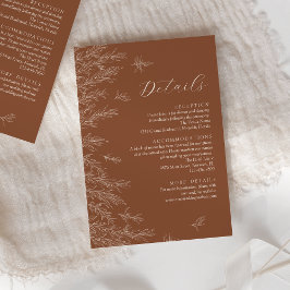 モダンテラミニマル離れ結婚詳細 エンクロージャーカード