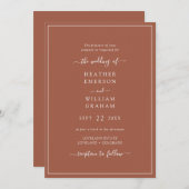 モダンテラ結婚コッタ 招待状 (正面/裏面)