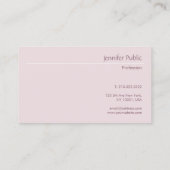 モダンテンプレートエレガントトレンディープロフェッショナルシック 名刺 (裏面)