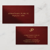 モダンテンプレートエレガントプロフェッショナルプレミアム 名刺 (正面/裏面)